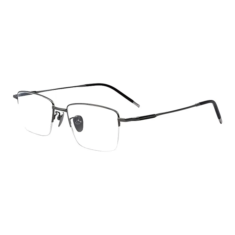 PSACSS Пластиковая оправа Semi Титан Прямоугольные Оправы для очков Унисекс