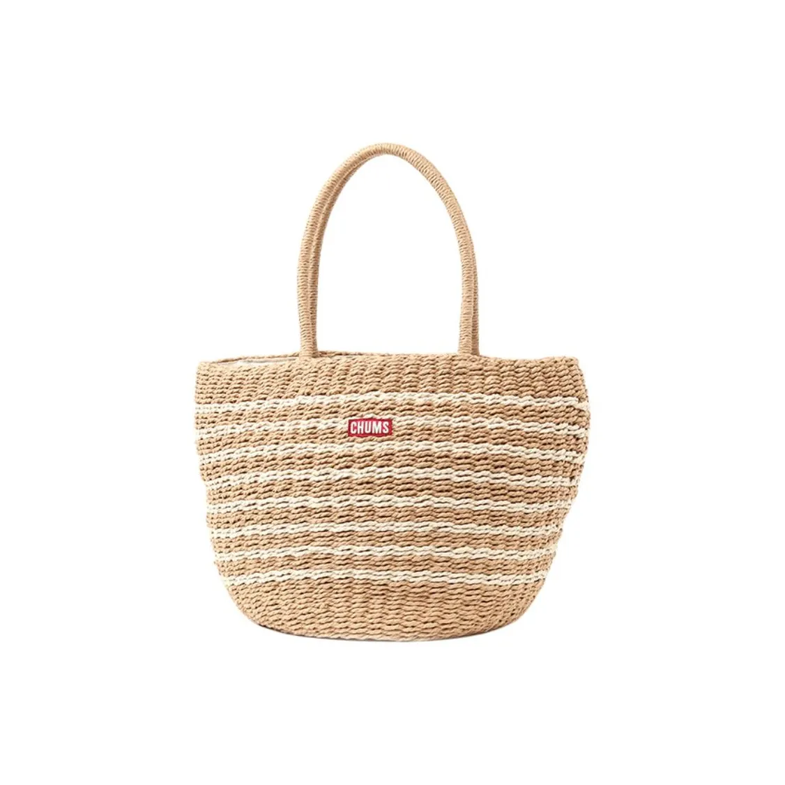 CHUMS Бумага Тоут Сумка Сумка для покупок Сумка Unisex Light Умбра Полосы