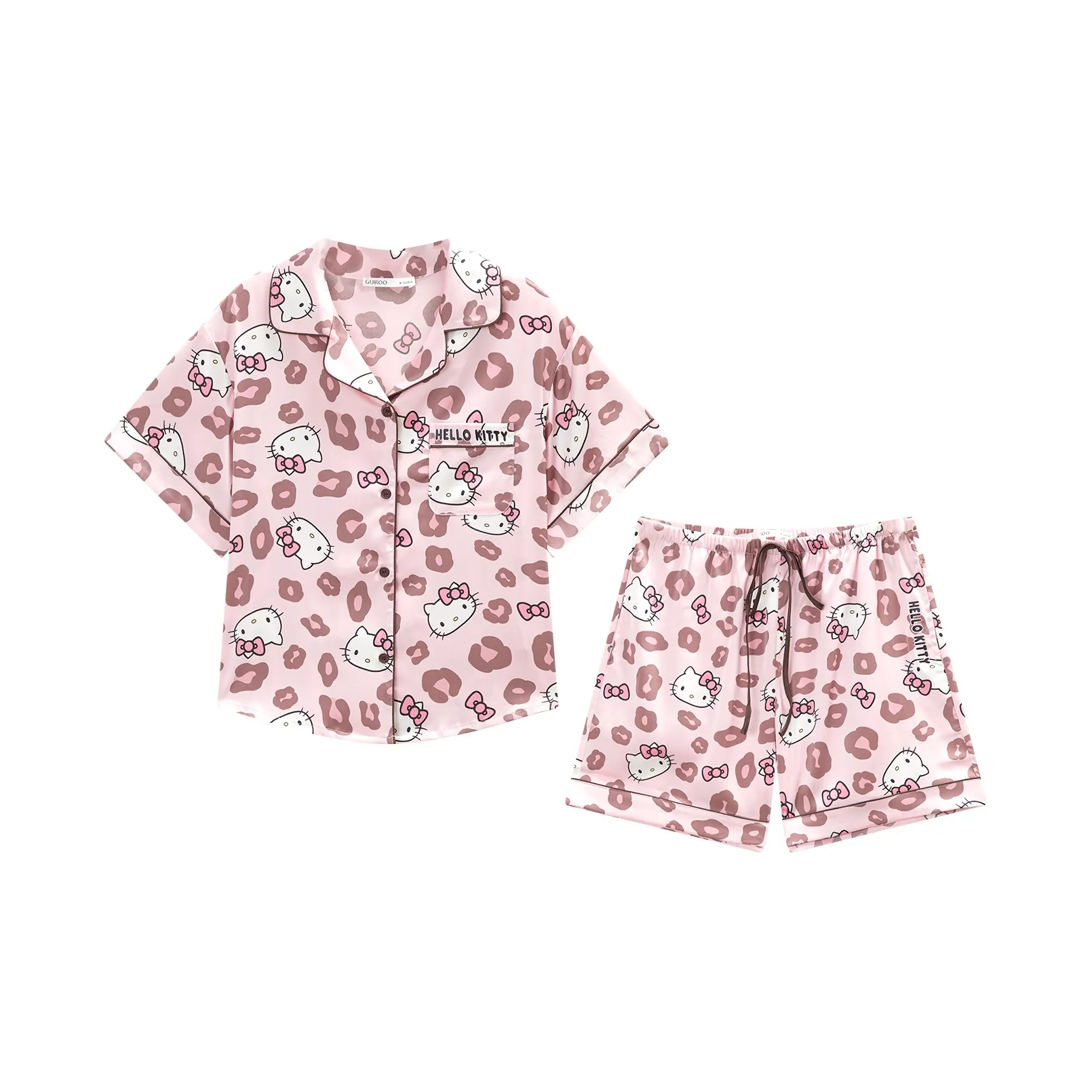 GUKOO x Sanrio Hello Kitty Пижамный комплект для женщин