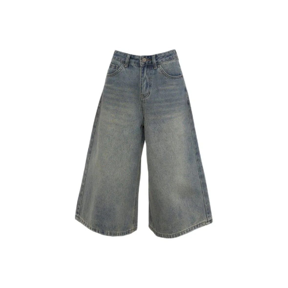 OROI Denim Shorts Women's Vintage Blue Capris