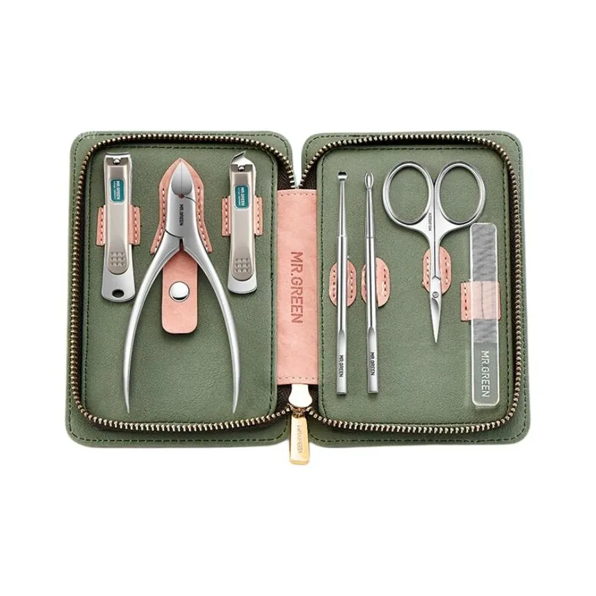 MR.GREEN MR. Зеленый Германия Craft Рафинированный Color Block Набор кусачек для ногтей 8 штук Набор