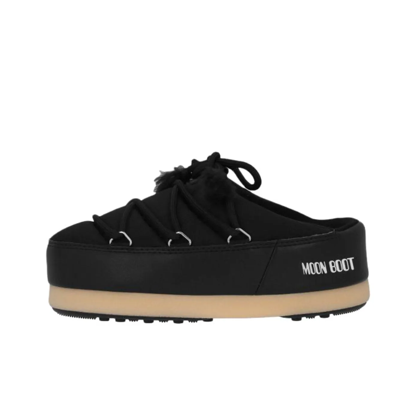 MOON BOOT Резиновая подошва Тихий Домашние тапочки Женские Черный