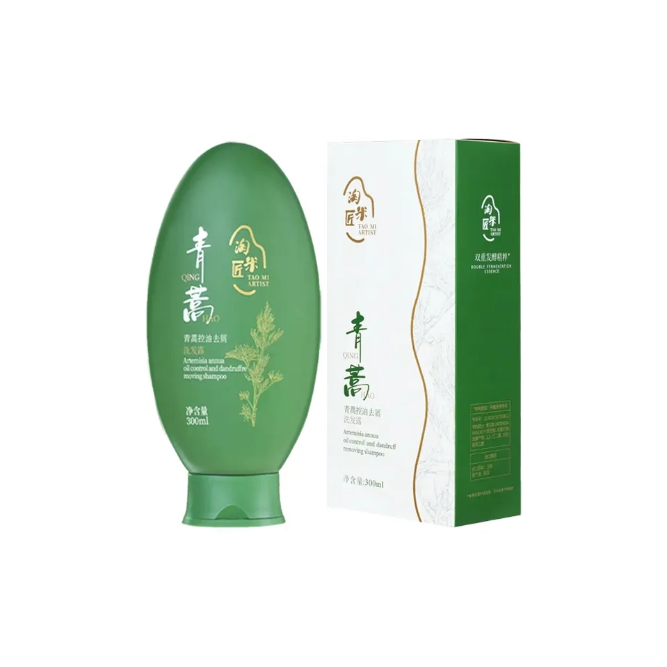 TAOMIJIANG Artemisia Растение Ферментация Эссенция Шампунь Контроль Жирности Лечение Перхоти 300 мл бутылка
