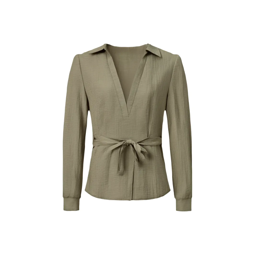 LUYOUYE Светло-чайный зеленый женские рубашки