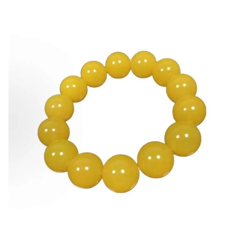 JUNWEN Agate & Chalcedony Beaded Bracelets Unisex