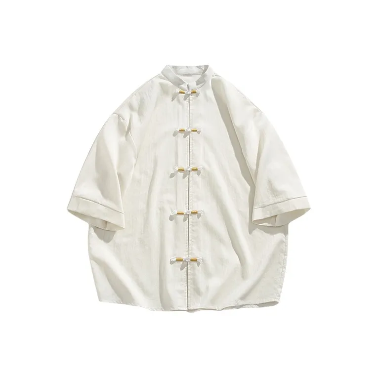 JIARONG Белая унисекс рубашка