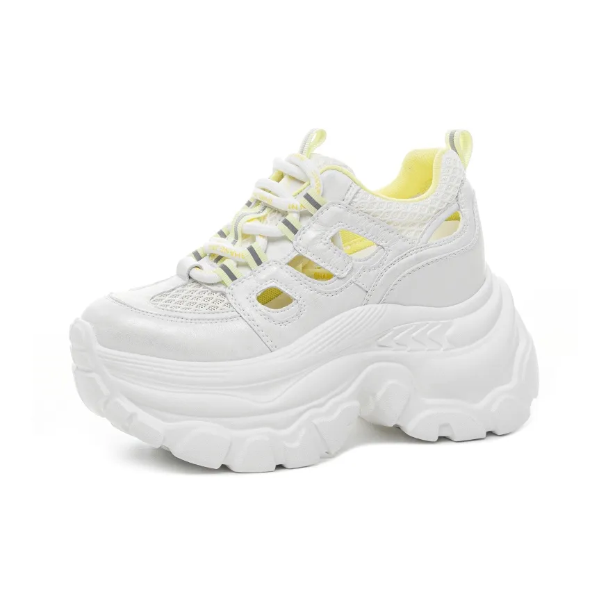 zapatillas de running Nike ritmo medio talla 49.5 moradas Chunky Sneakers Women's Low Top