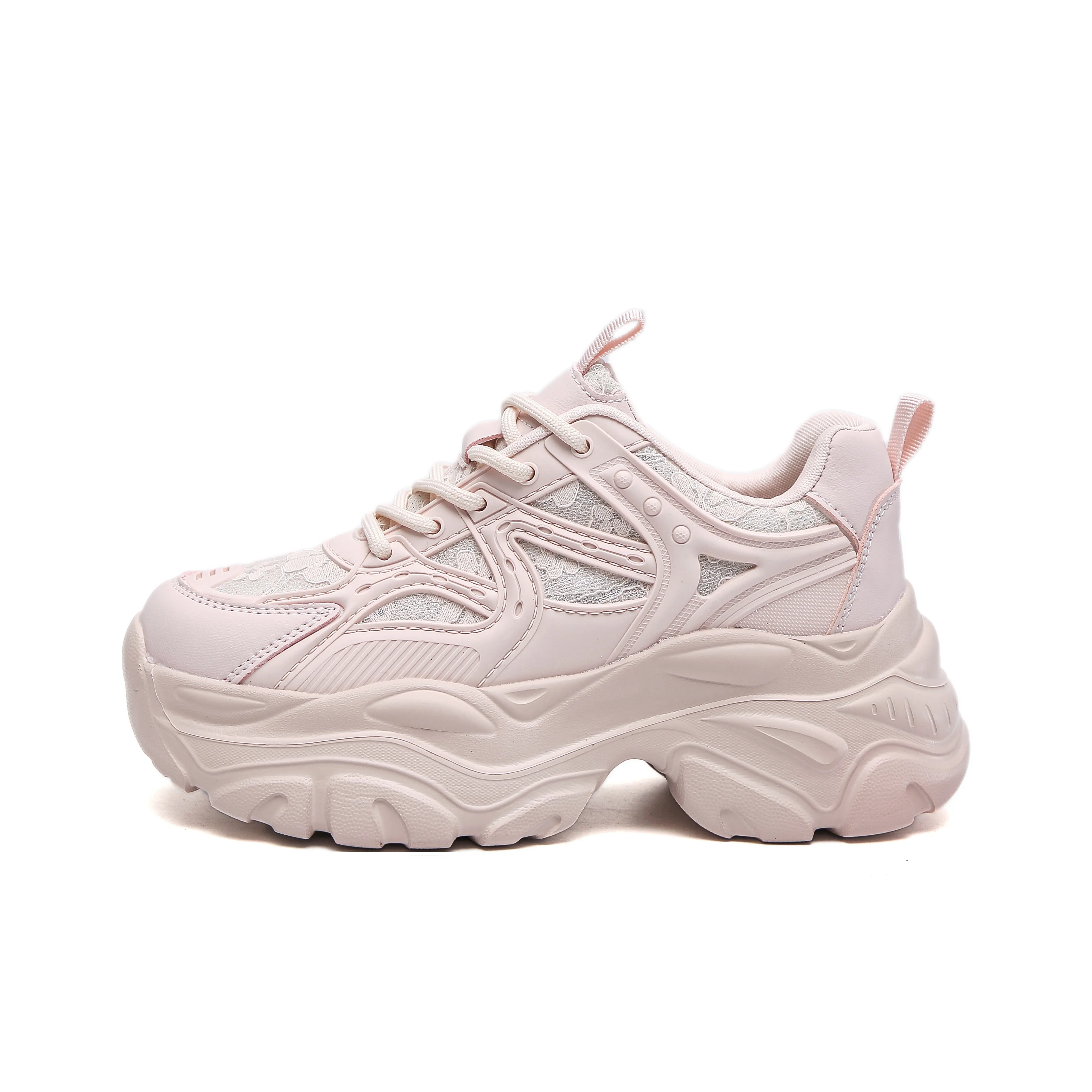 Alan Vincent Breathable Abrasion Resistant Slip Resistant Low top Chunky Sneakers Women's