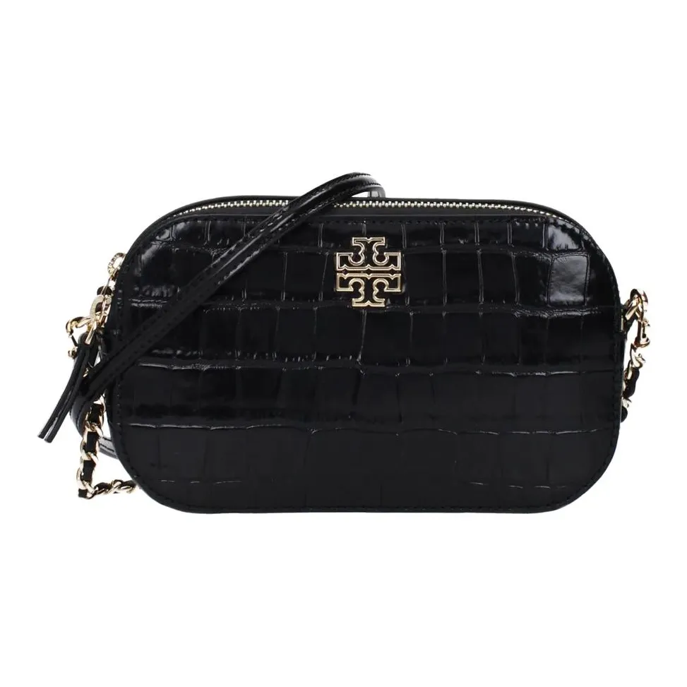 TORY BURCH Leather Crossbody Bag Trumpets Women's Black