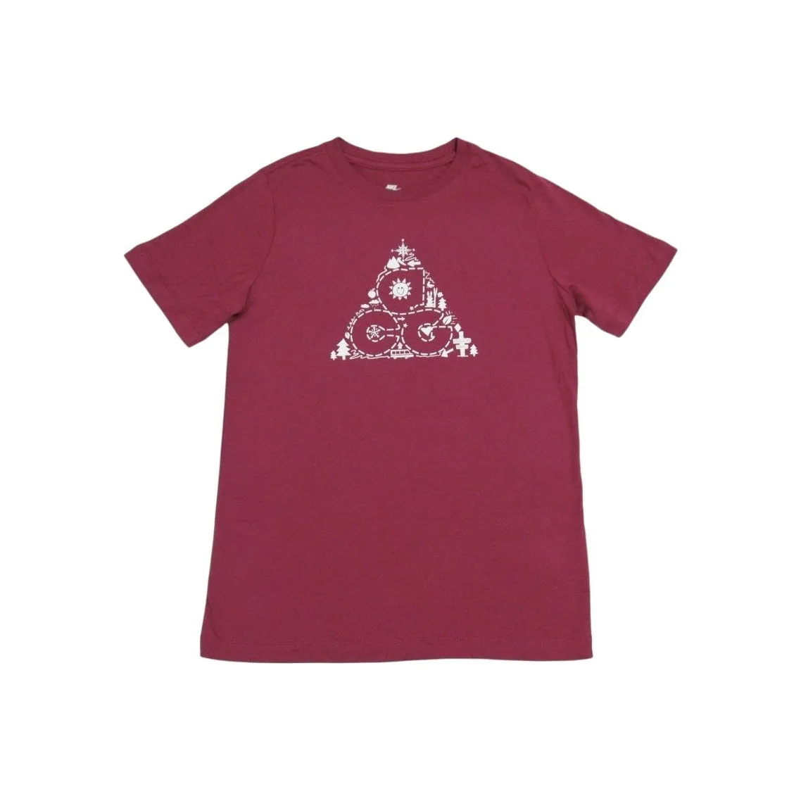 nike T-Shirt Бордовый Красный Фиолетовый Подростки