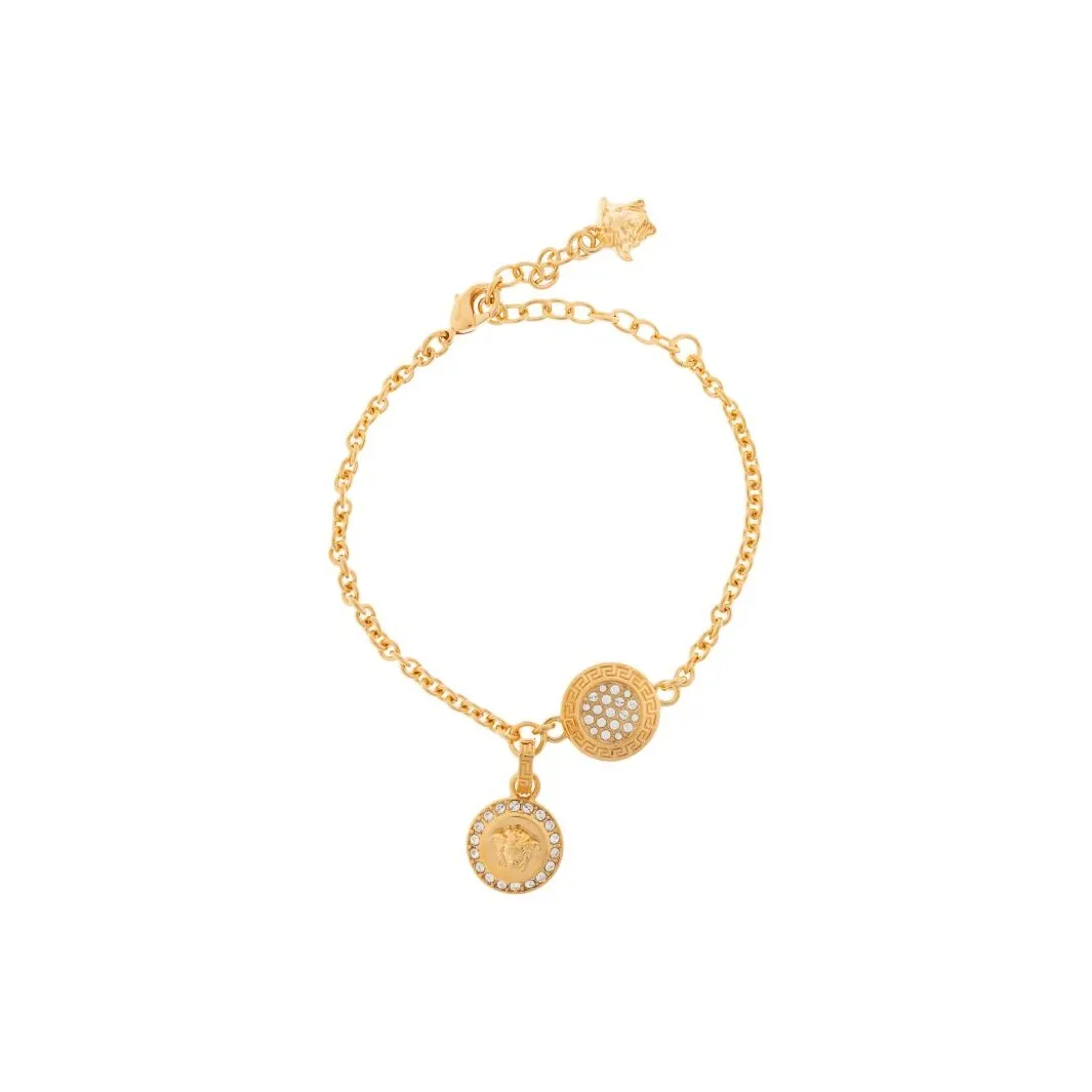 VERSACE Medusa Head Motif Embellished Bracelet