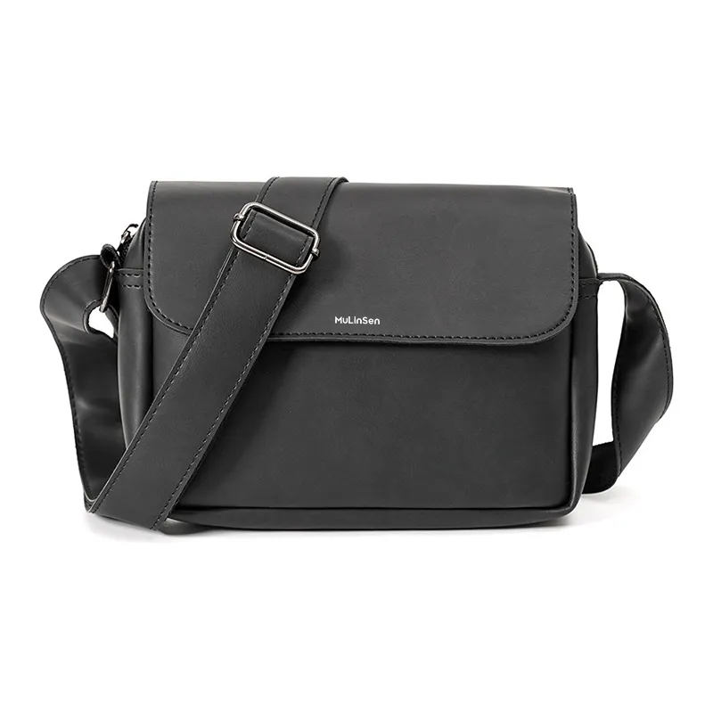 Mulinsen ПУ (полиуретан) Сумка через плечо Унисекс Черный