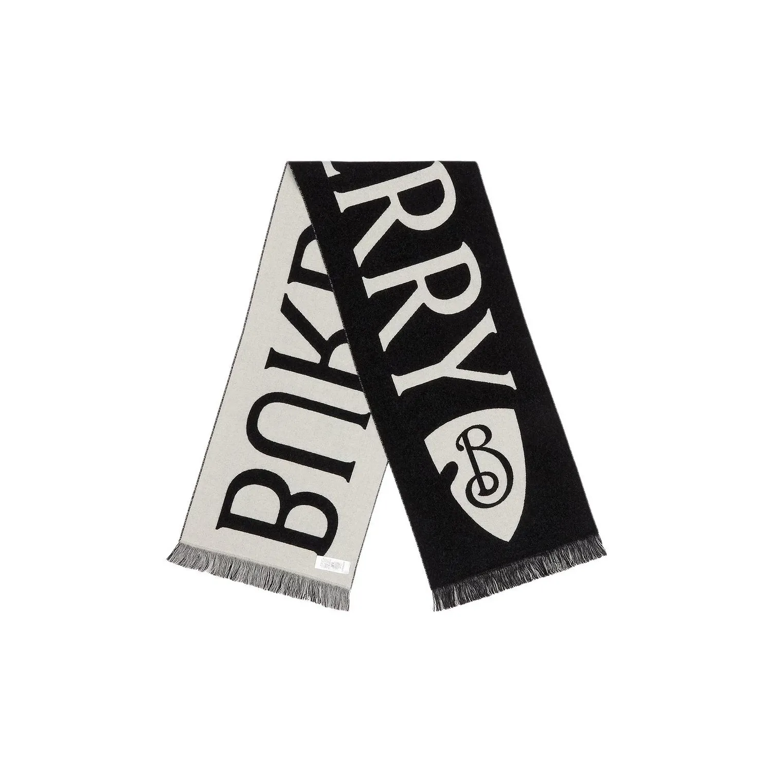 Шарфы Burberry Wool Knit Мужские Черные