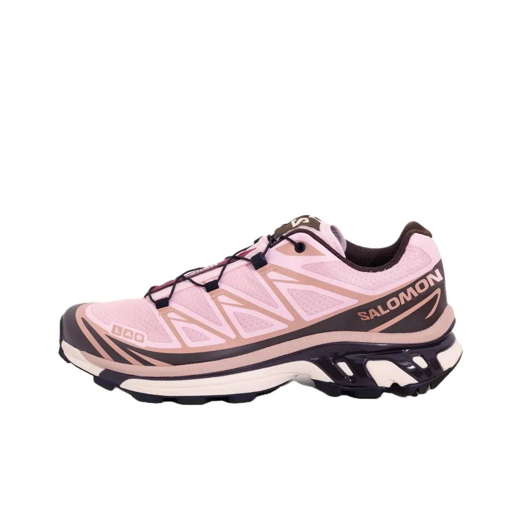 NAKED Copenhagen x SALOMON XT 6 Anti Slip Wear Resistant Low Top Trail Running Shoes Unisex Pink