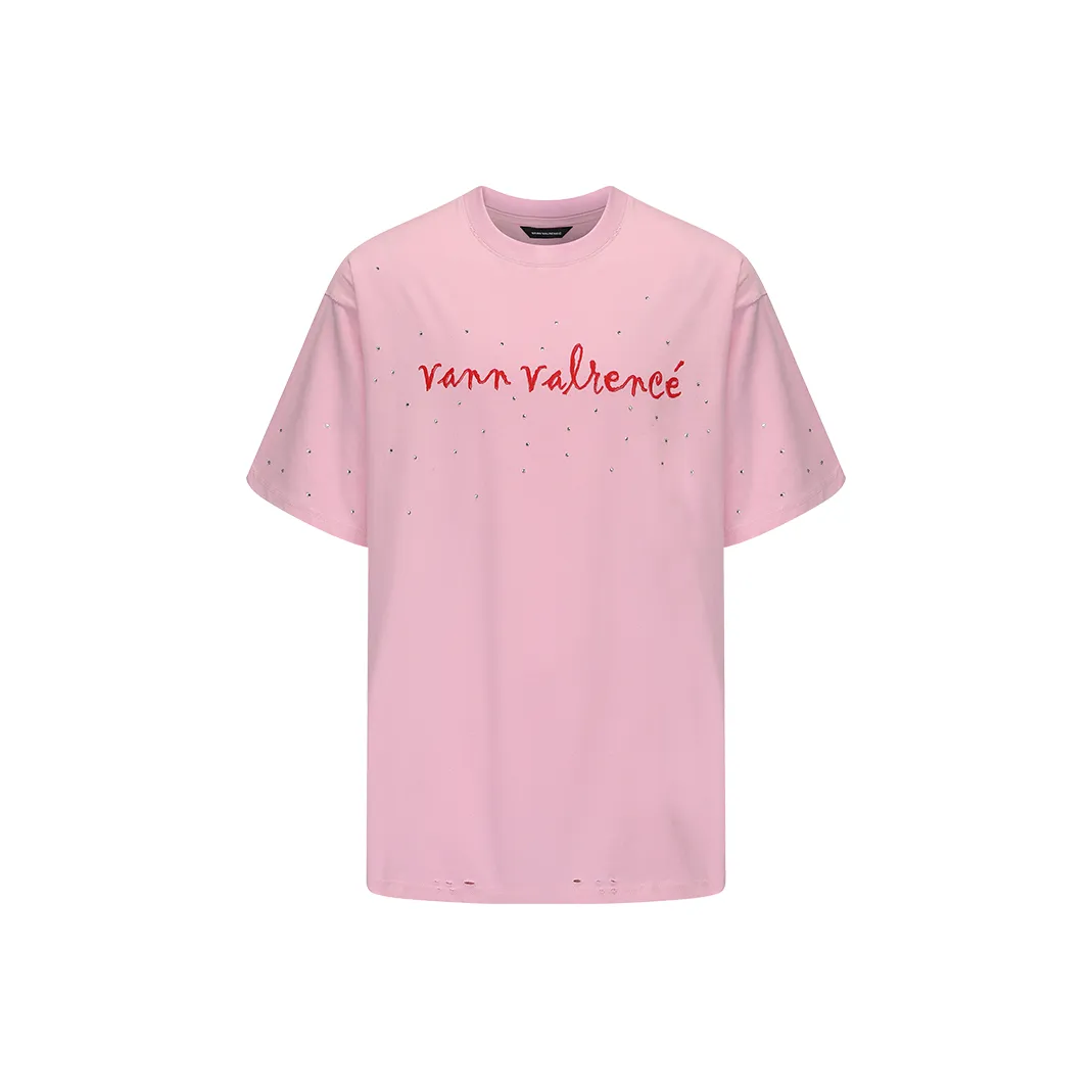 VANN VALRENCÉ Розовая унисекс футболка
