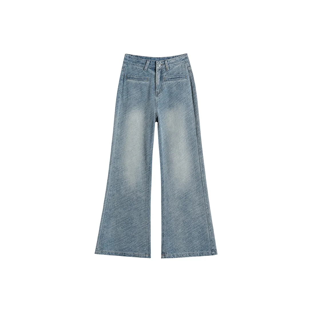 Garbege Небесно-голубые Брюки Женские Джинсы