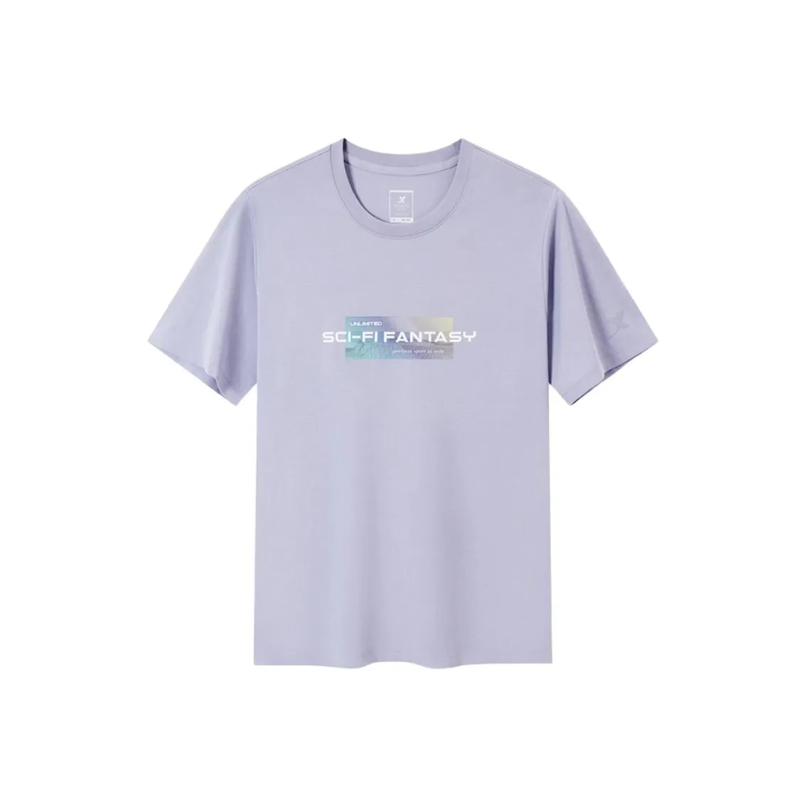 XTEP T Shirt Men's Cloud Wave Purple