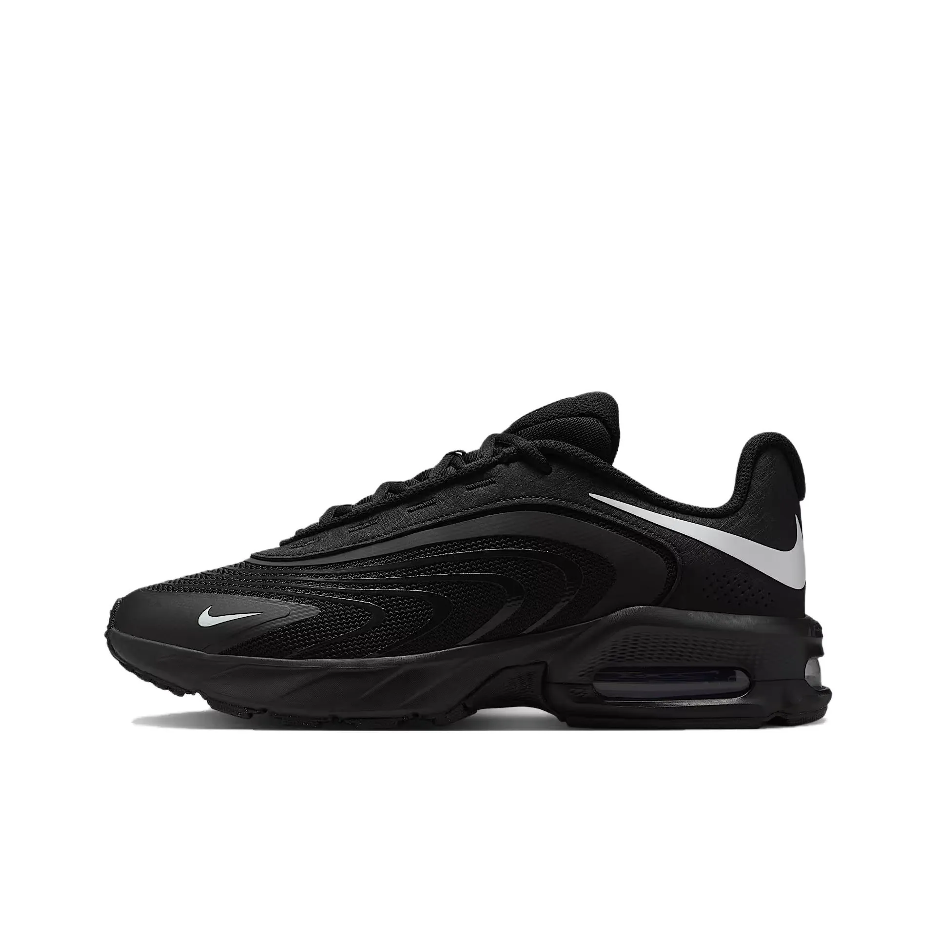 Nike Air Max Пламя Устойчивый к истиранию Низкий Топ Casual Мужской Черный