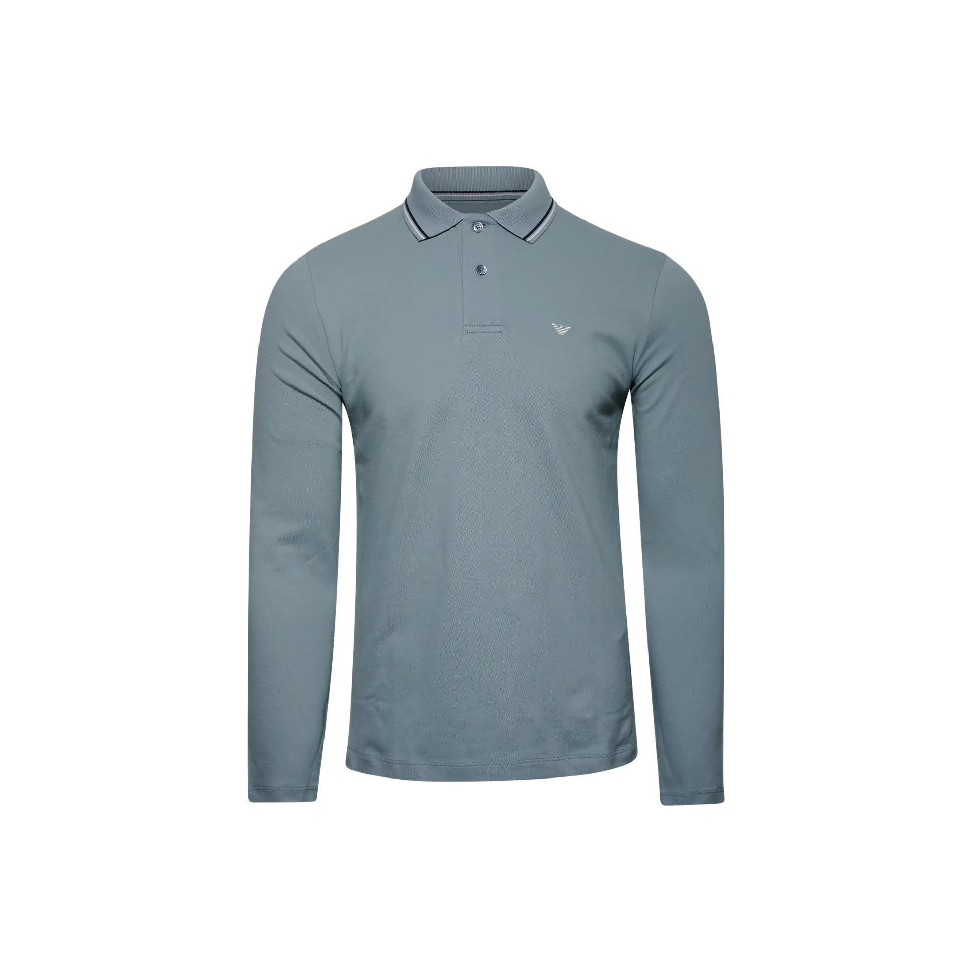 EMPORIO ARMANI Поло Мужское Серебристо-Синий