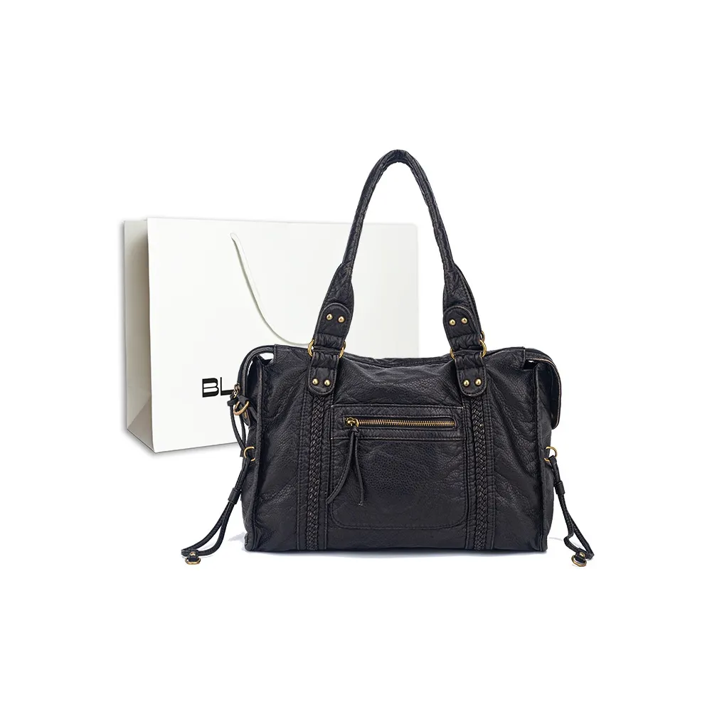 BLACK SUGAR BUS ПУ (полиуретан) Сумка через плечо Женская Черная