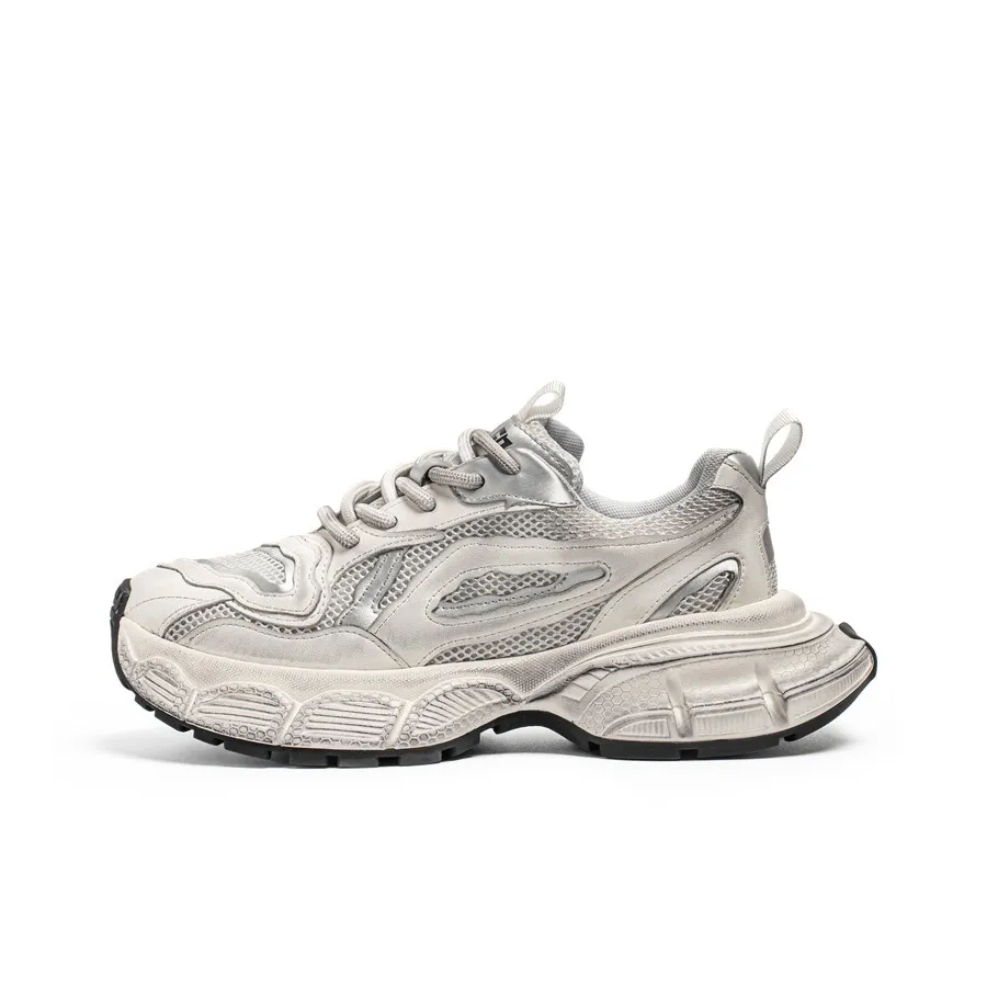 AD Breathable Abrasion Resistant Slip Resistant Low Top Chunky Sneakers Men's