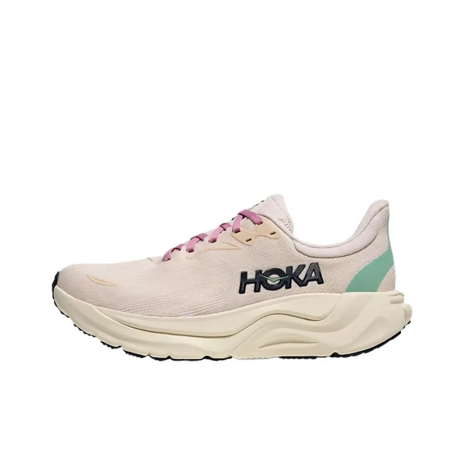 HOKA ONE ONE Arahi 8 Slip-resistant Abrasion-resistant Low-top Беговые кроссовки Женские Бежевые