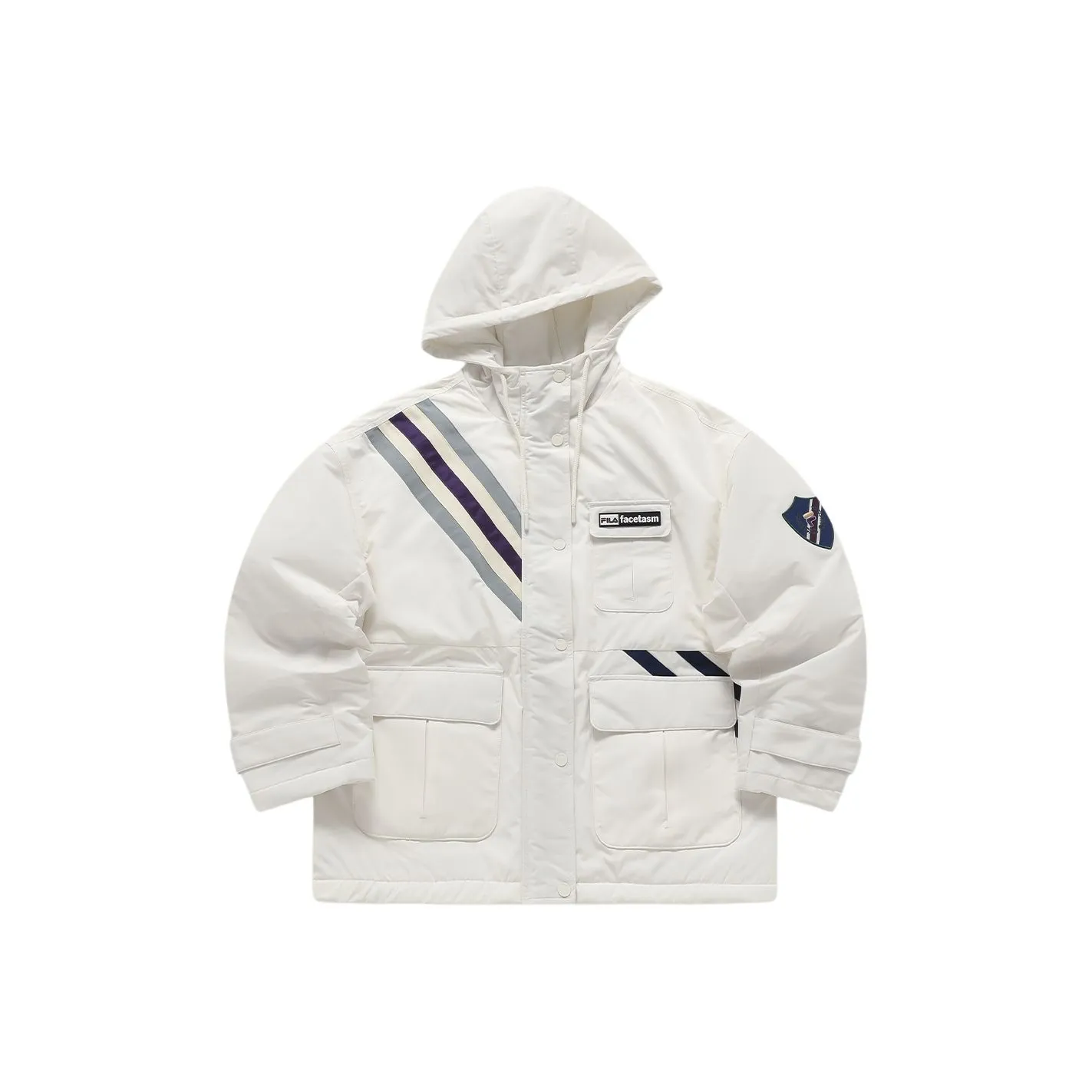 FILA FUSION x FACETASM Пуховая куртка Женская Feather Soft Белый