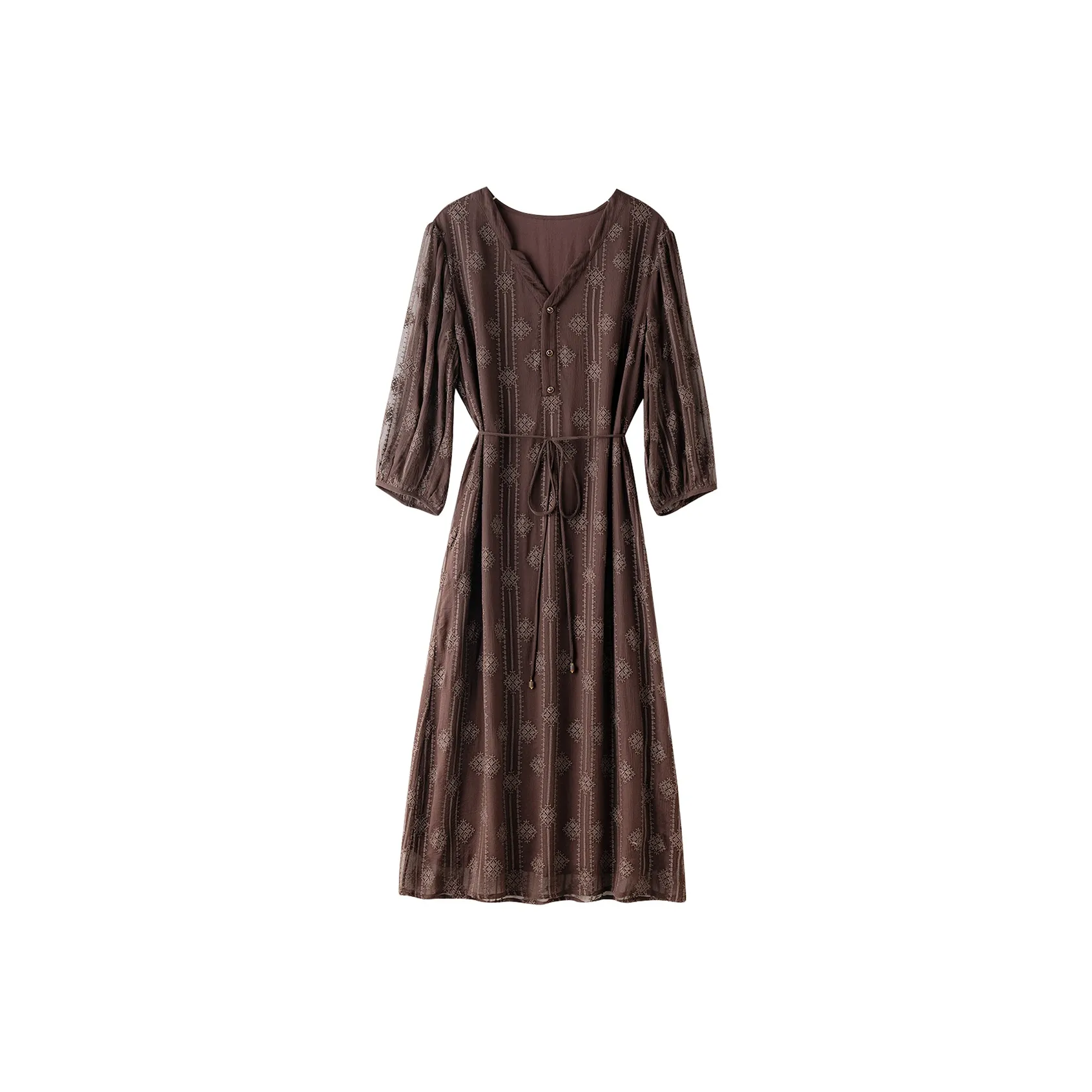 To The West Длинное Платье с Длинными Рукавами Женское