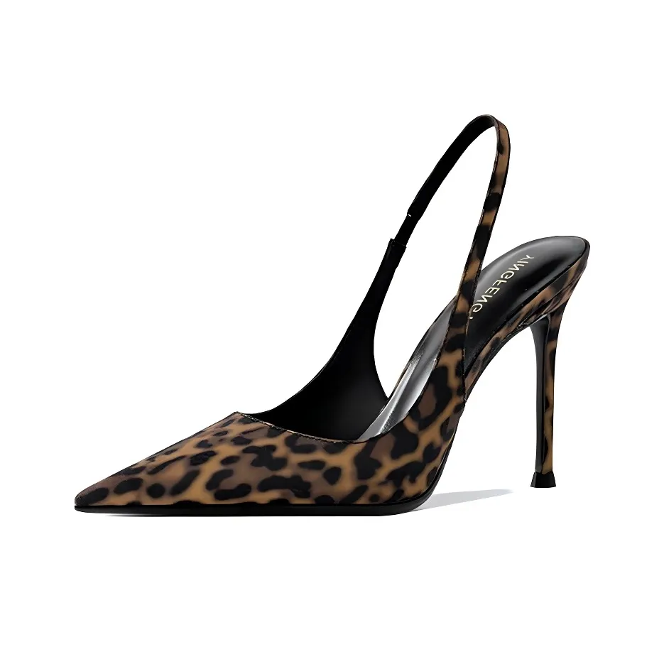 GOSO Узкий каблук Высокие каблуки Женские Леопардовый принт