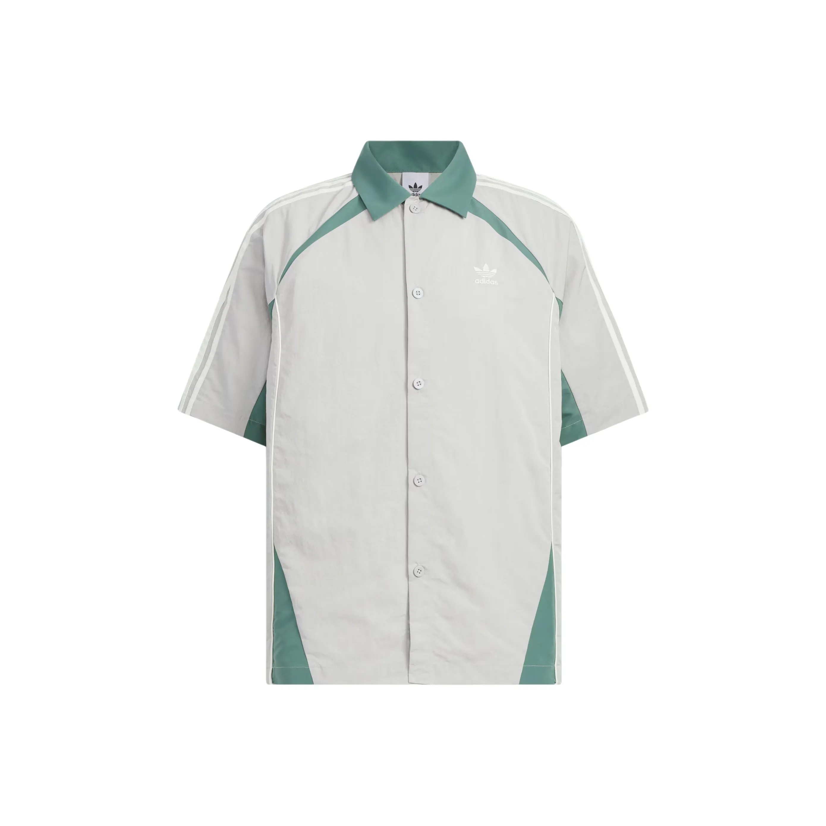 Adidas Originals Ретро SS25 Рубашка Мужская Светло-Серый Детектив Эмералды
