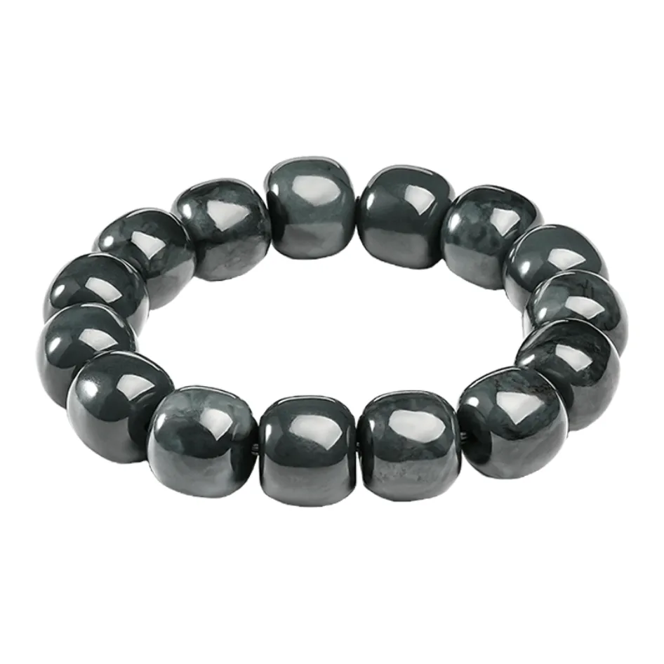 Oriental Jade Bracelets Smoky Blue Women's