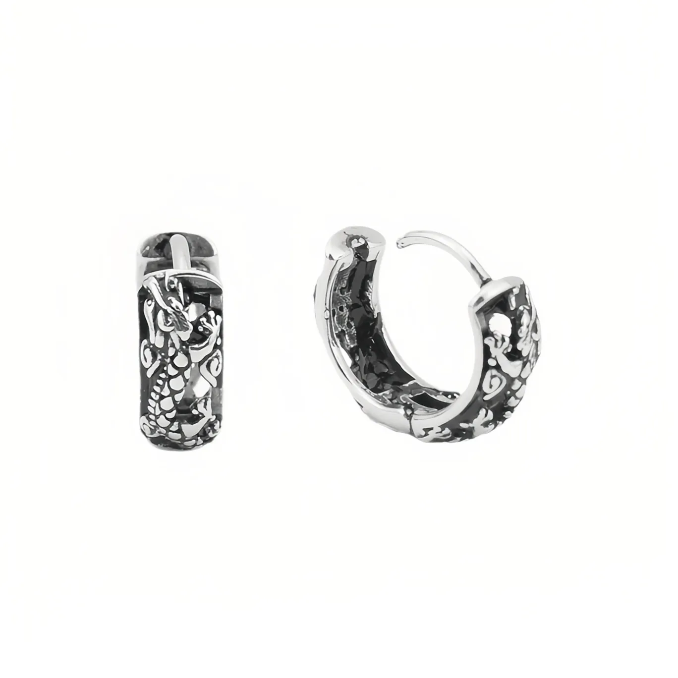 FOREVER MELODY Серьги из титанового стального сплава Мужские