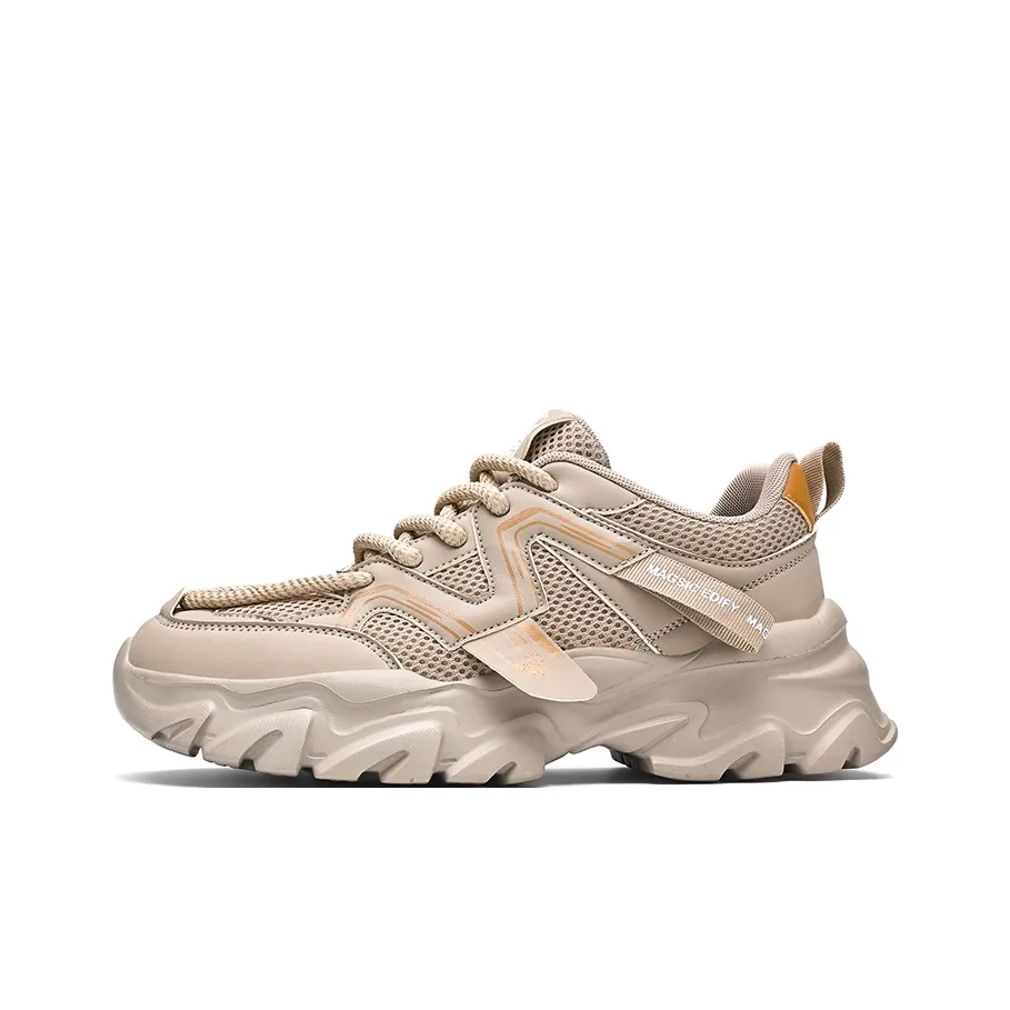 Magelly Shock Absorbers With Slip Resistant And Abrasion Resistant Properties Low Top Chunky Sneakers Men's