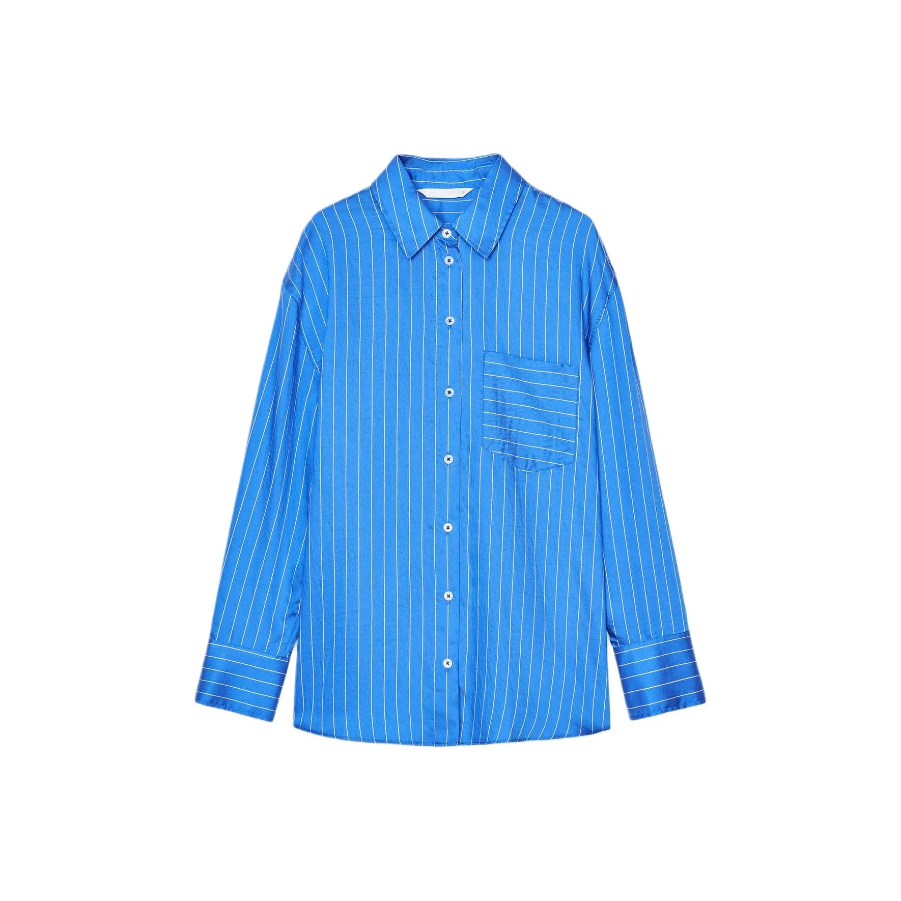 ZARA ZW Series Shirts Women's Blue/White