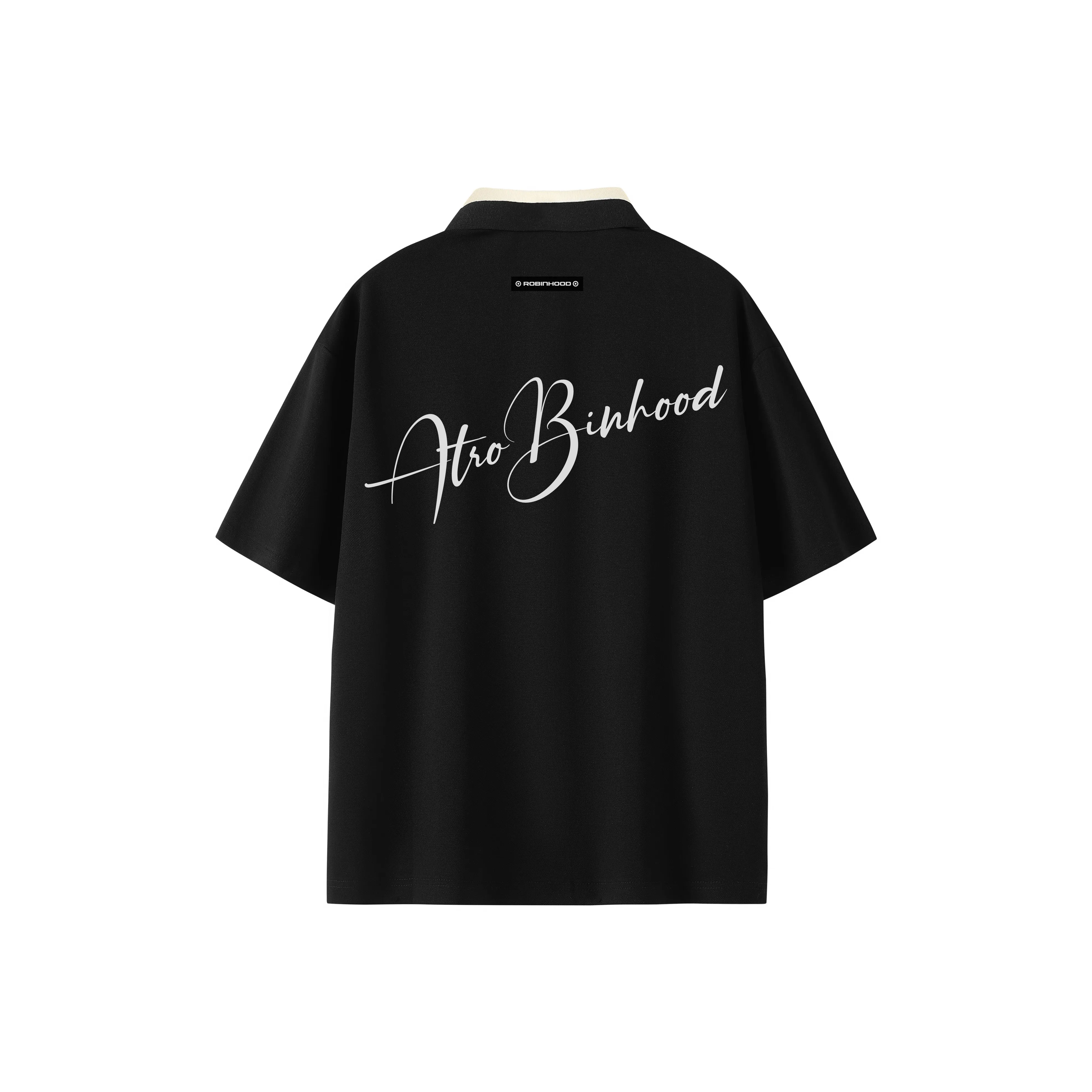 ROBINHOOD Polo Shirts Unisex Black Cooling Sensation Sorona Fabric