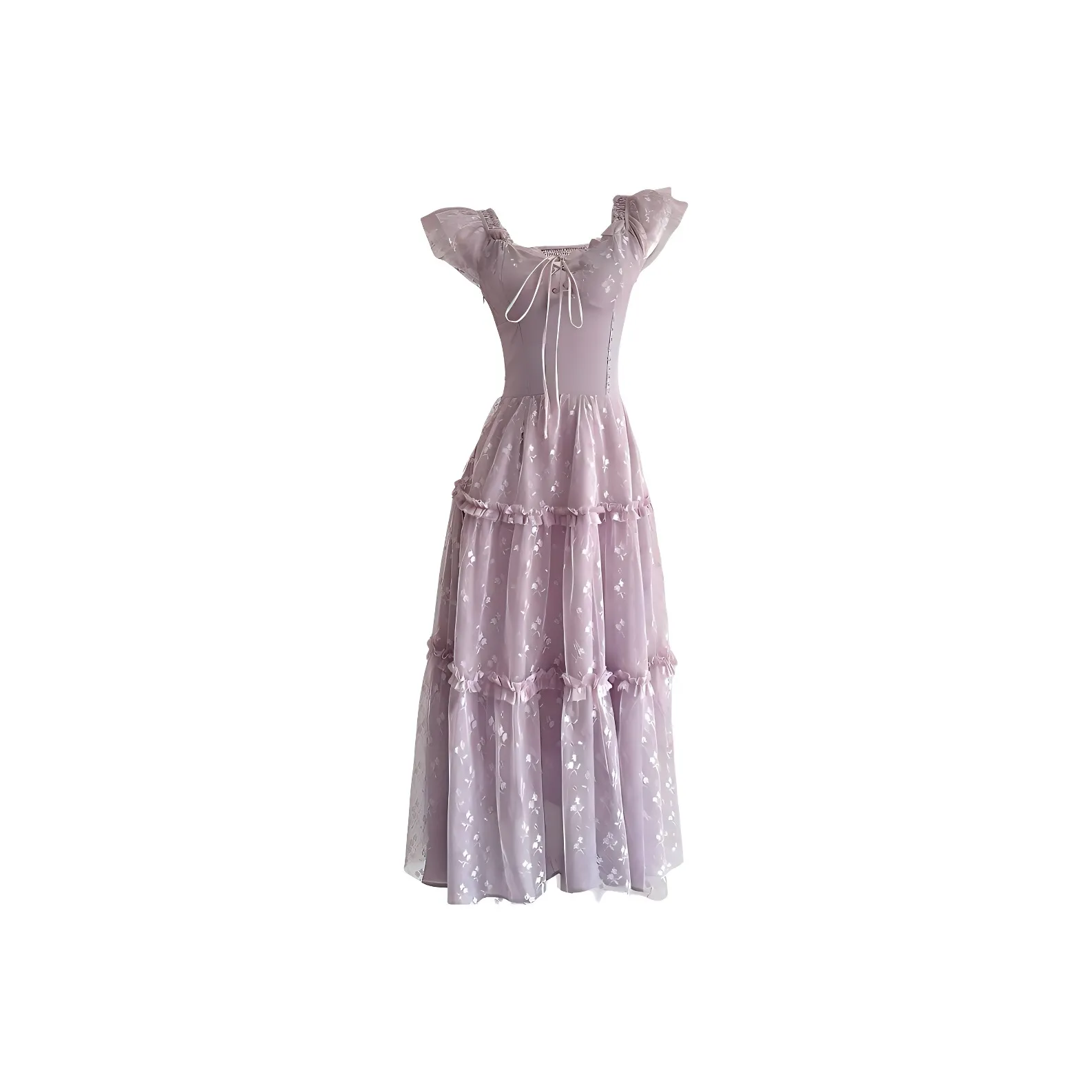 IQC Светло-фиолетовые Женские Платья без рукавов