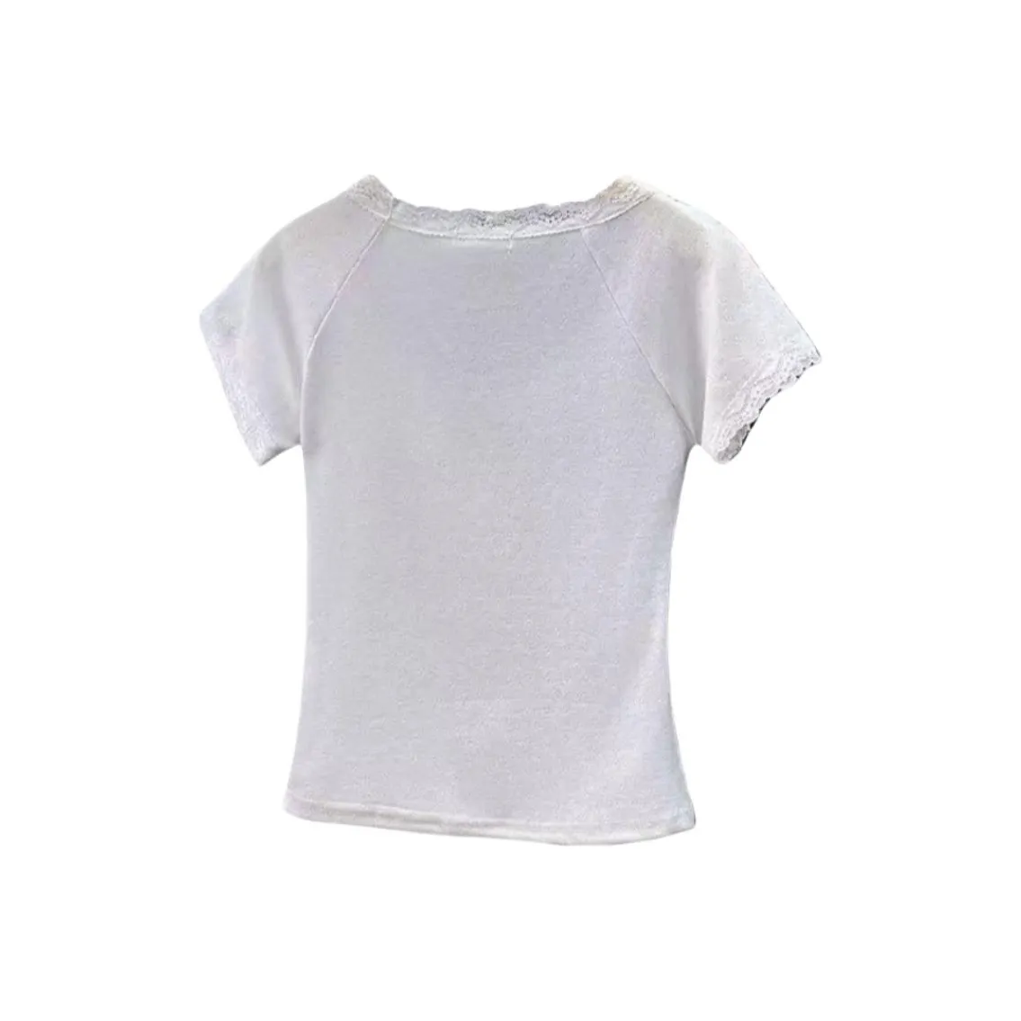 Cotton Gene Crop Tops Women's White