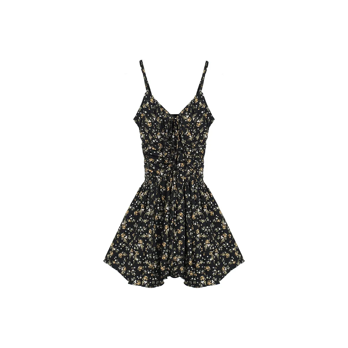 GEZITAI Черный цветок Женские Слиплатья