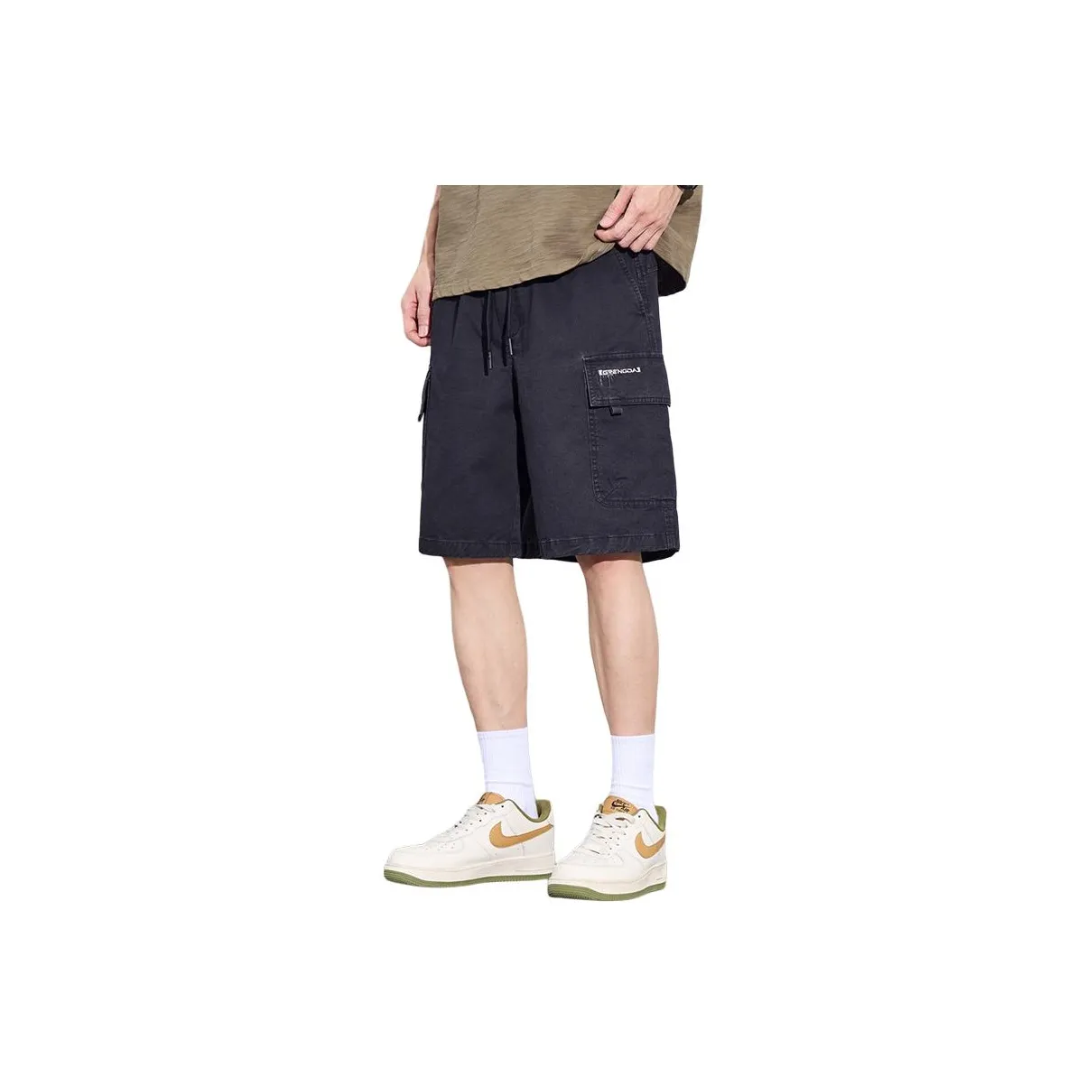 Menglaini Casual shorts Vert Unisex