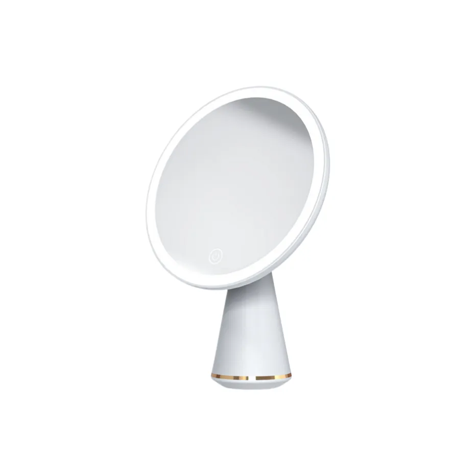 FOYULE LED освещённое зеркало для макияжа косметический инструмент портативный Stand Up зеркальце монохромный освещение