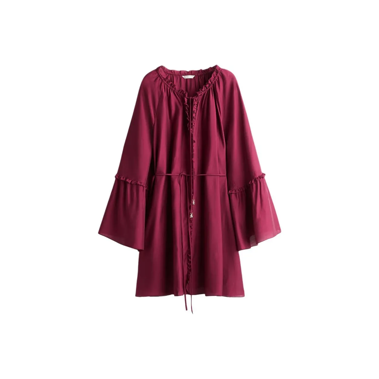 H&M Long Sleeved Dresses Women's Burgundy