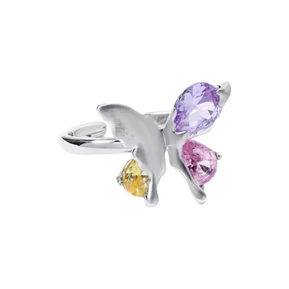 Барби Медные Кольца Унисекс Серебряный Набор в подарочной коробке