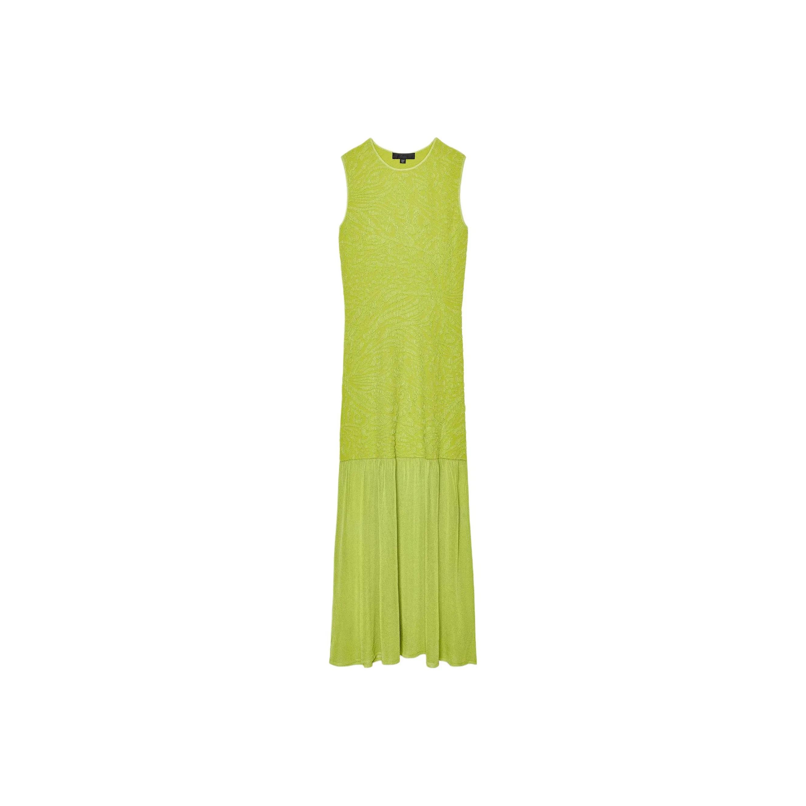 ZARA Sleeveless Dresses Women's Lime