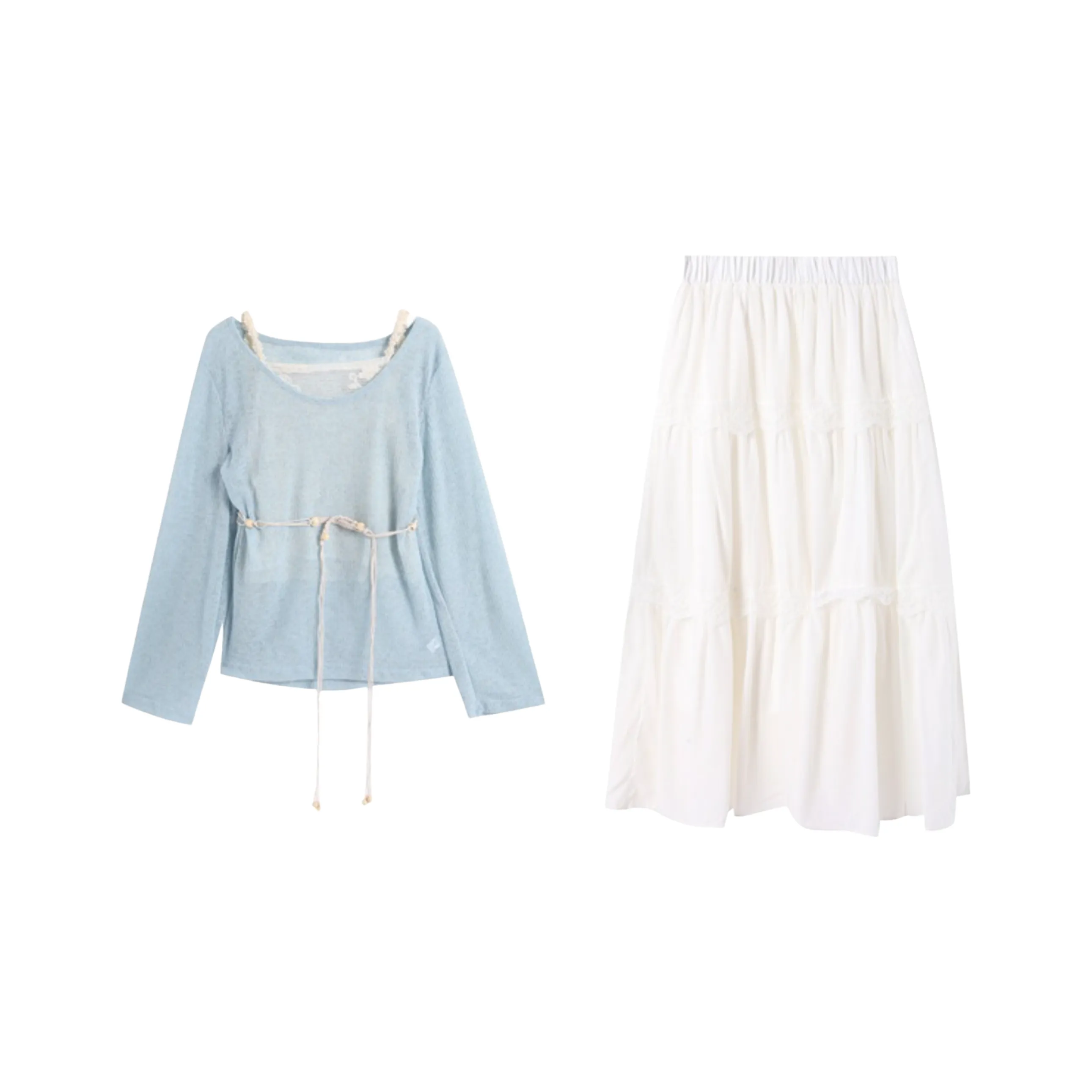 MTHE Two Piece Skirt Sets Women's