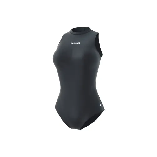 TOSWIM Классический High Neck Черный Женские Ван-Пис Купальники