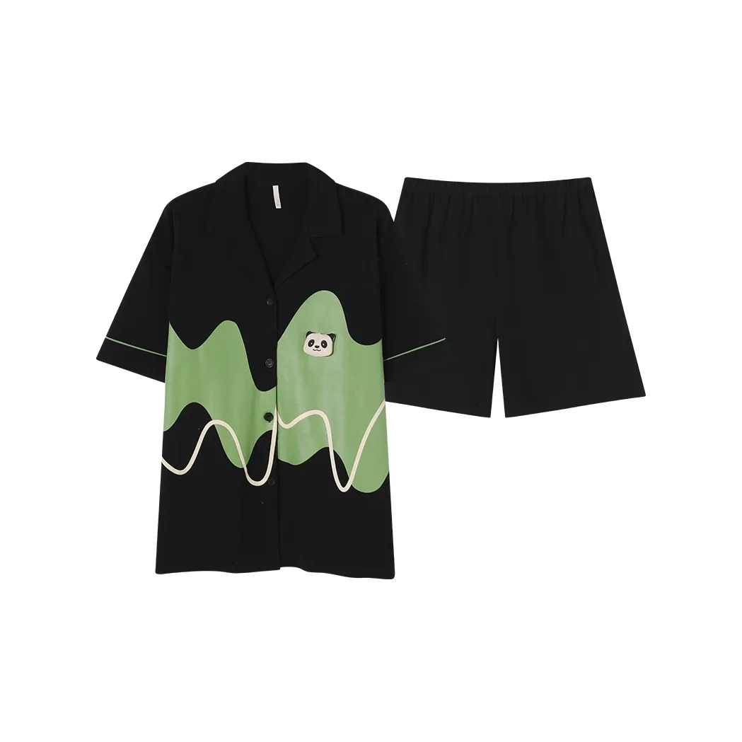 Pretty lady Черный Женские Пижамные Комплекты