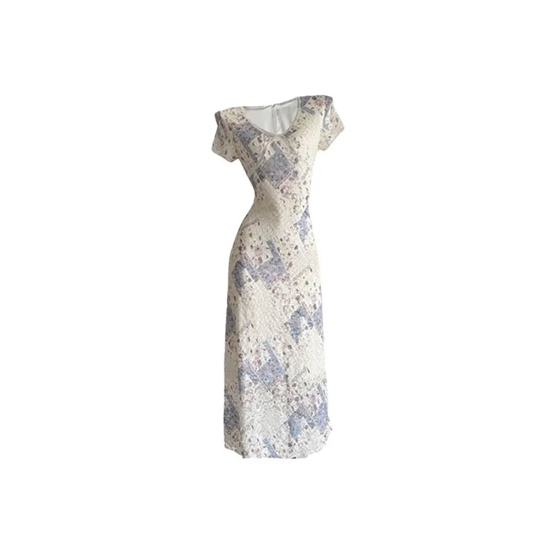 TIBINB Cheongsam Women's Dyed Purple