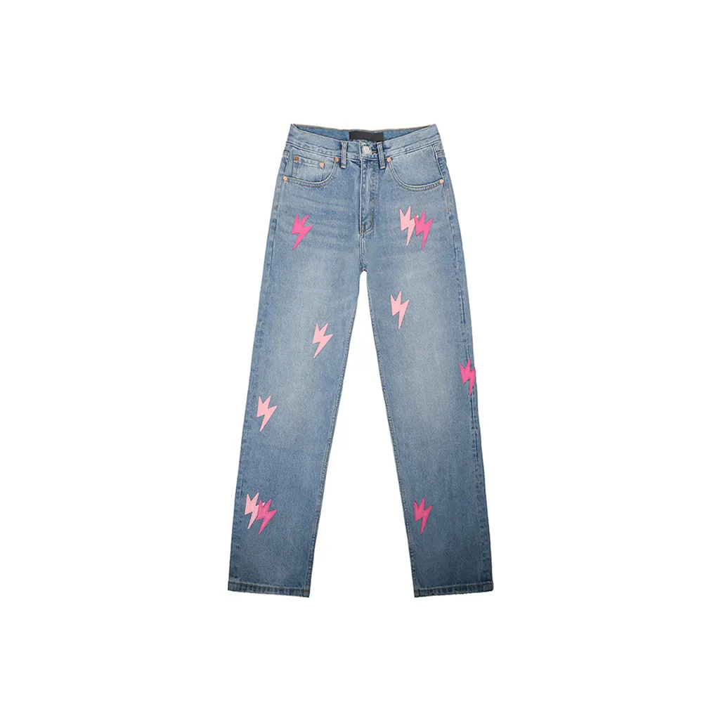 BLACK AT Синий Мужские Джинсы