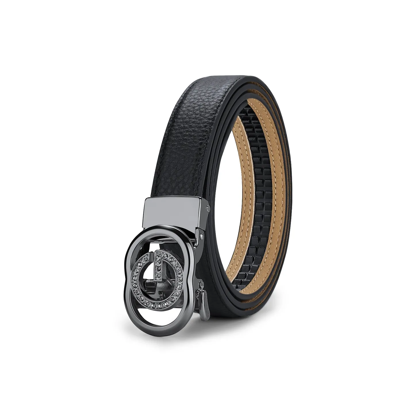 WilliamPOLO Ремни из натуральной коровьей кожи женские черный ремень с металлической пряжкой ширина 3,4 см