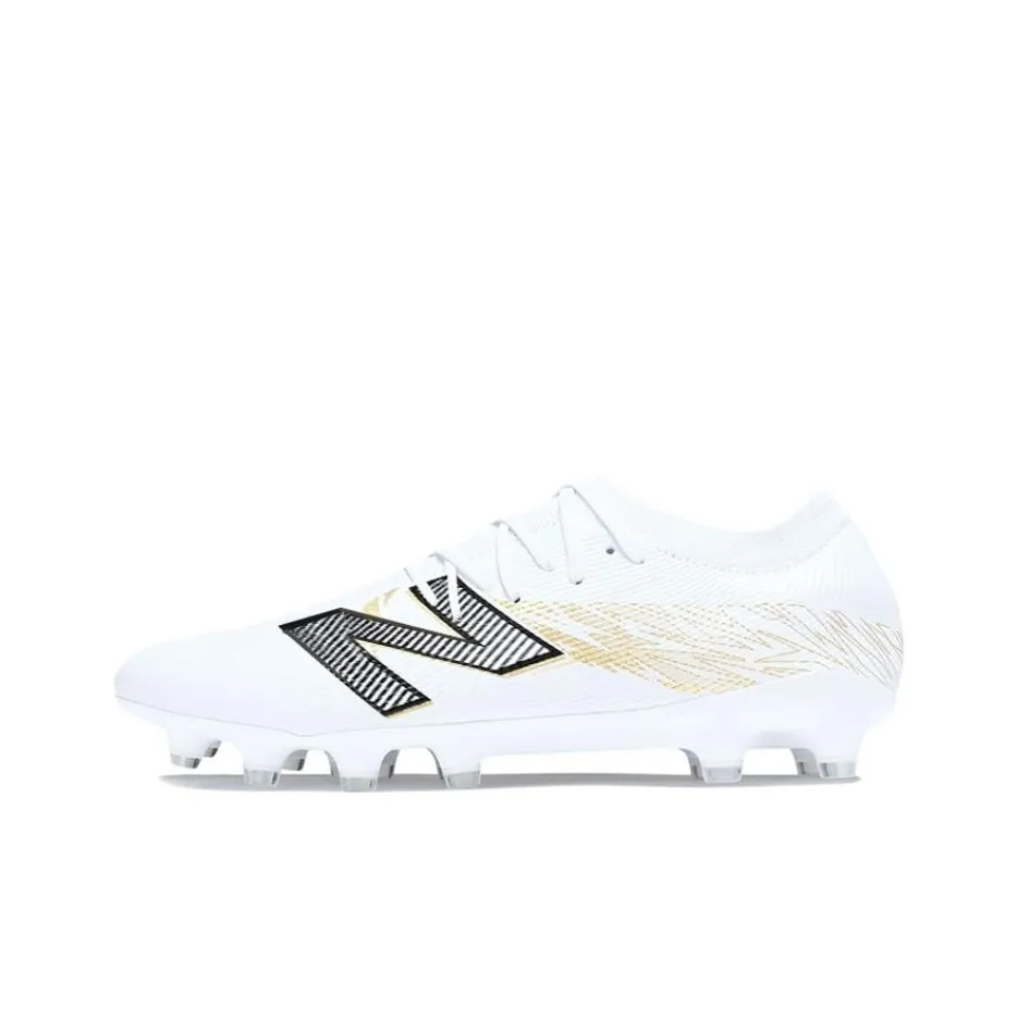 New Balance FURON ELITE V5 Anti Slip Wear Resistant Soccer Shoes Unisex White